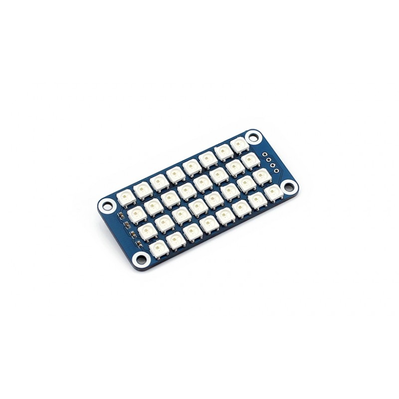 Ʈ ÷ RGB LED ,  , ÷Ǯ ÷, 4x8 RGB LED (WS2812B),   256 , 24 Ʈ Ʈ ÷, 800Kbps